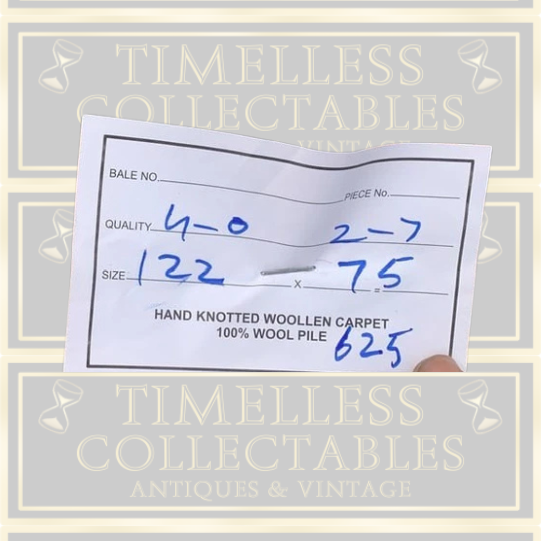 Vintage Bashir Handmade Pure Wool Rug