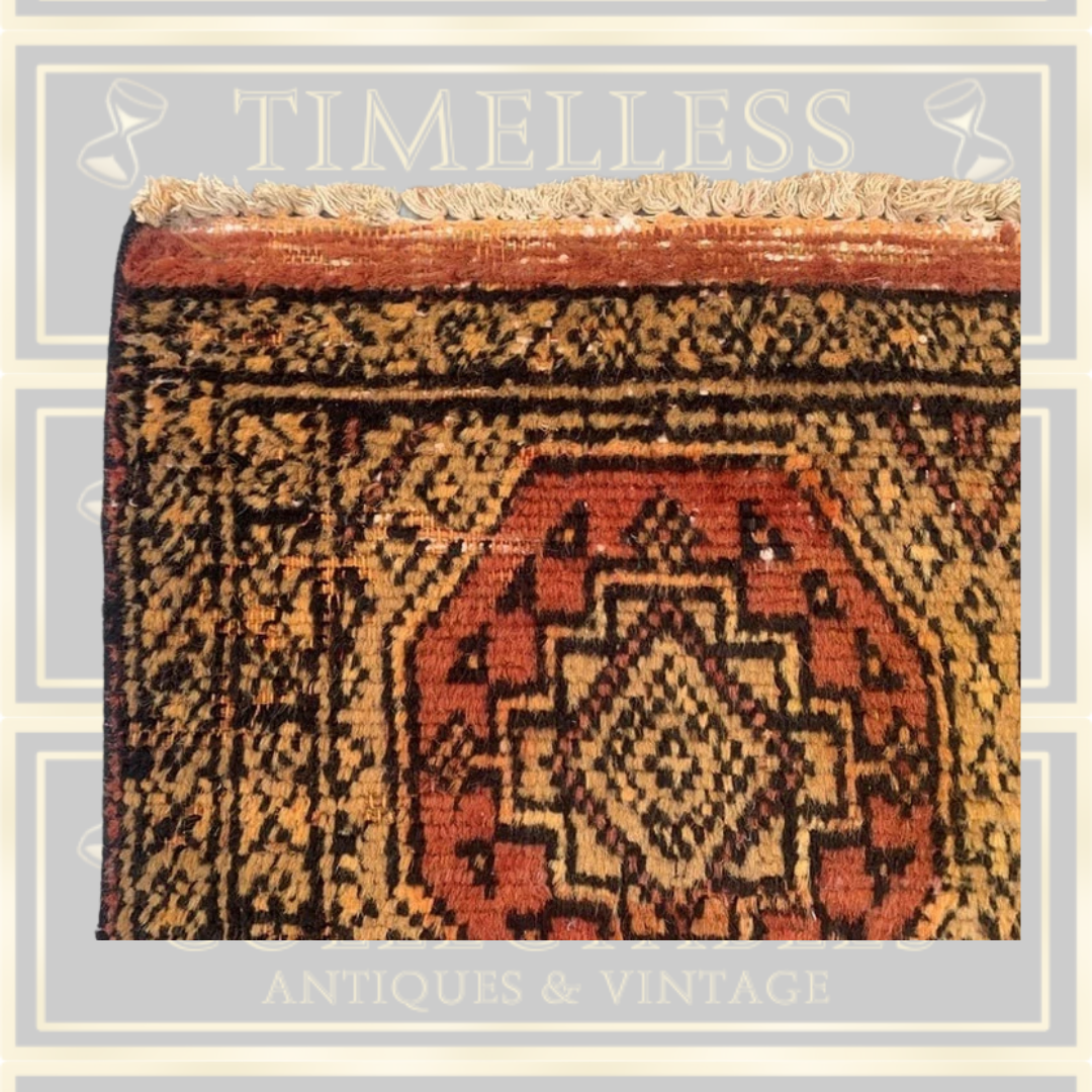 Vintage Bashir Handmade Pure Wool Rug