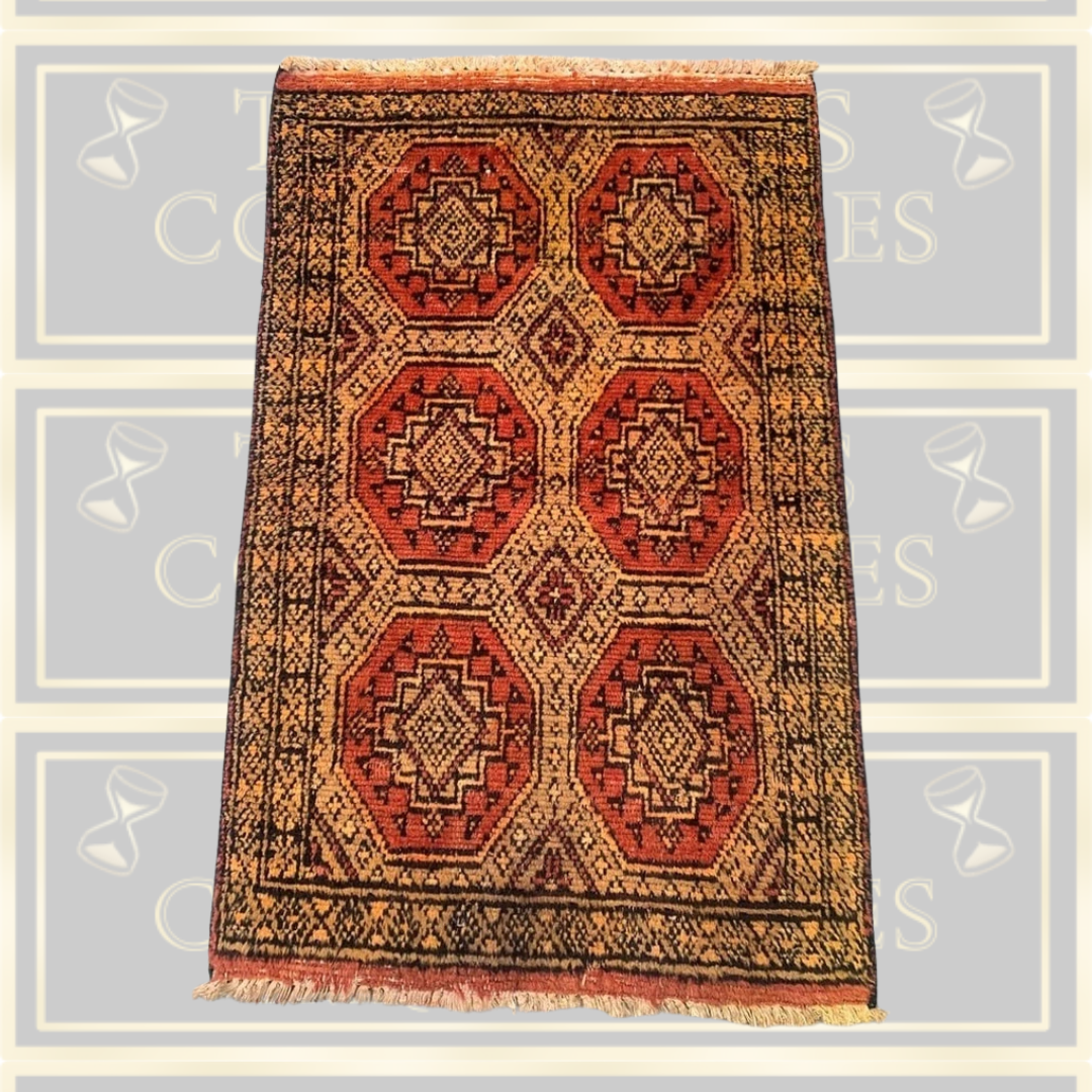 Vintage Bashir Handmade Pure Wool Rug