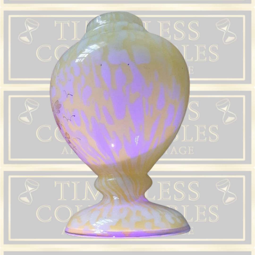 Antique Yellow Opaline Glass Vase