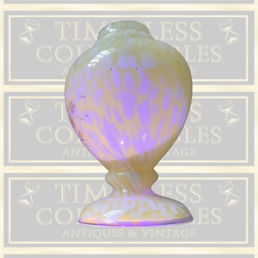 Antique Yellow Opaline Glass Vase
