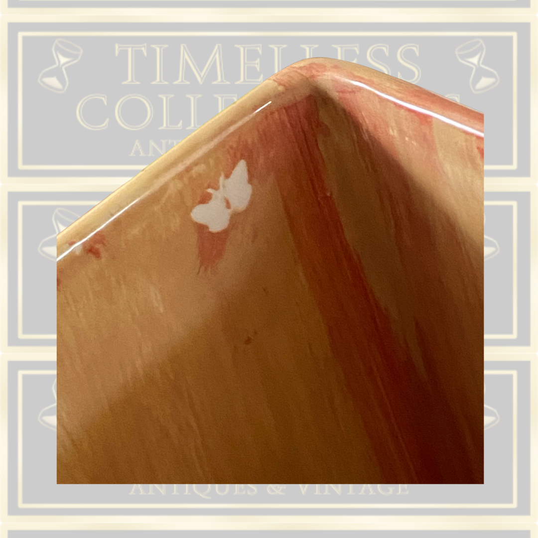 Signed Studio Pottery Butterfly Vase