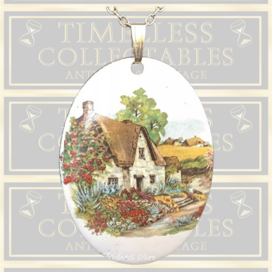 Charming Thatched Cottage Pendant