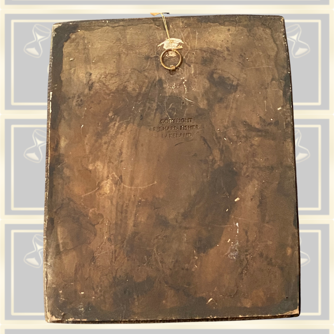 Vintage Richard Fisher Doe And Fawn Deer Chalk Ware