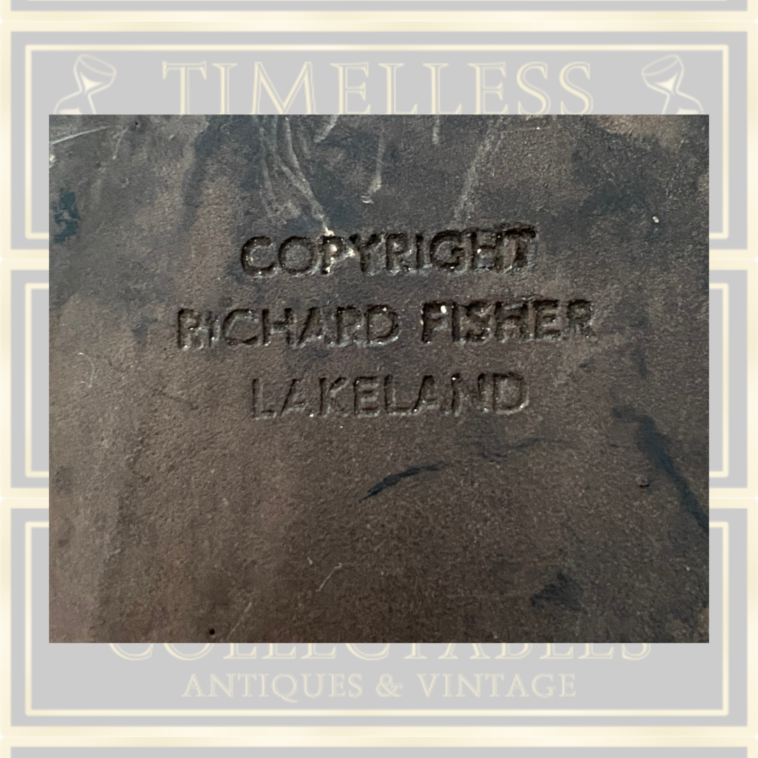 Vintage Richard Fisher Doe And Fawn Deer Chalk Ware