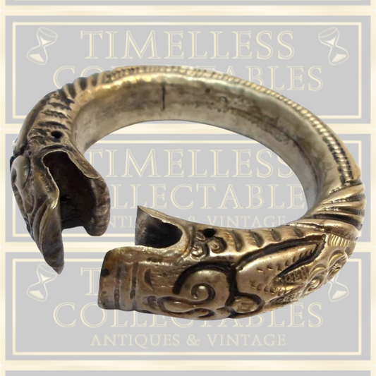 Antique Chinese Dragon Rattle Wedding Bangle