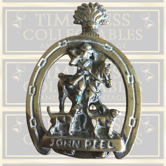 Vintage John Peel Brass Door Knocker