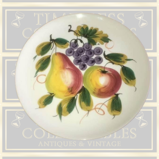 Vintage Italian Hand Painted Fruit Plate
