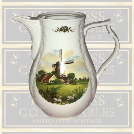 Royal Schwabap Hand Decorated 1984 Ter Steege BV jug with lid