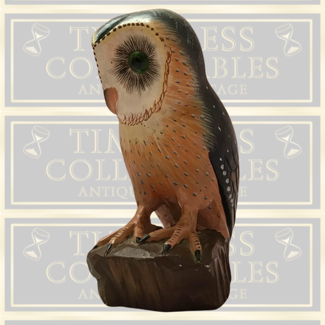 Vintage Carved Owl