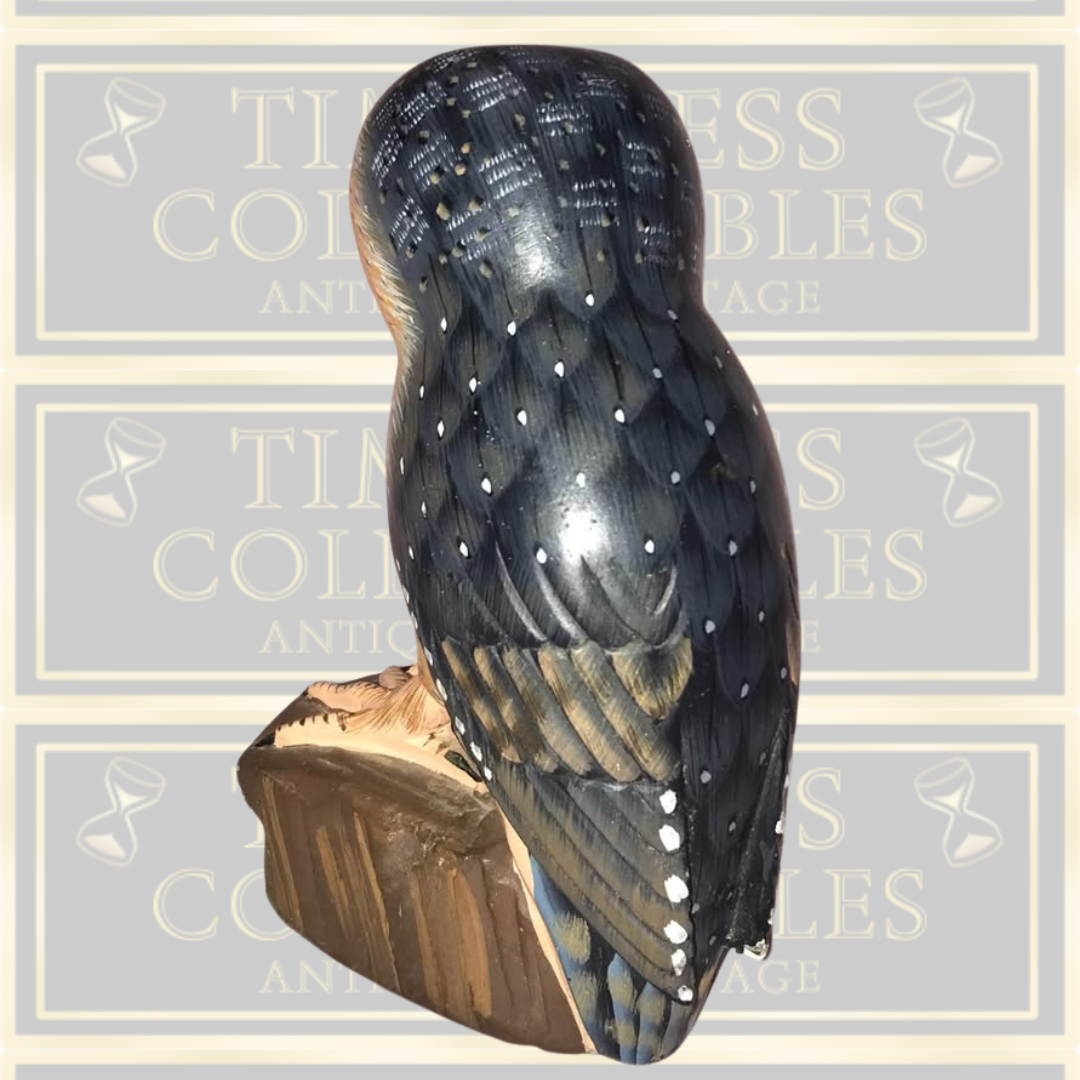Vintage Carved Owl