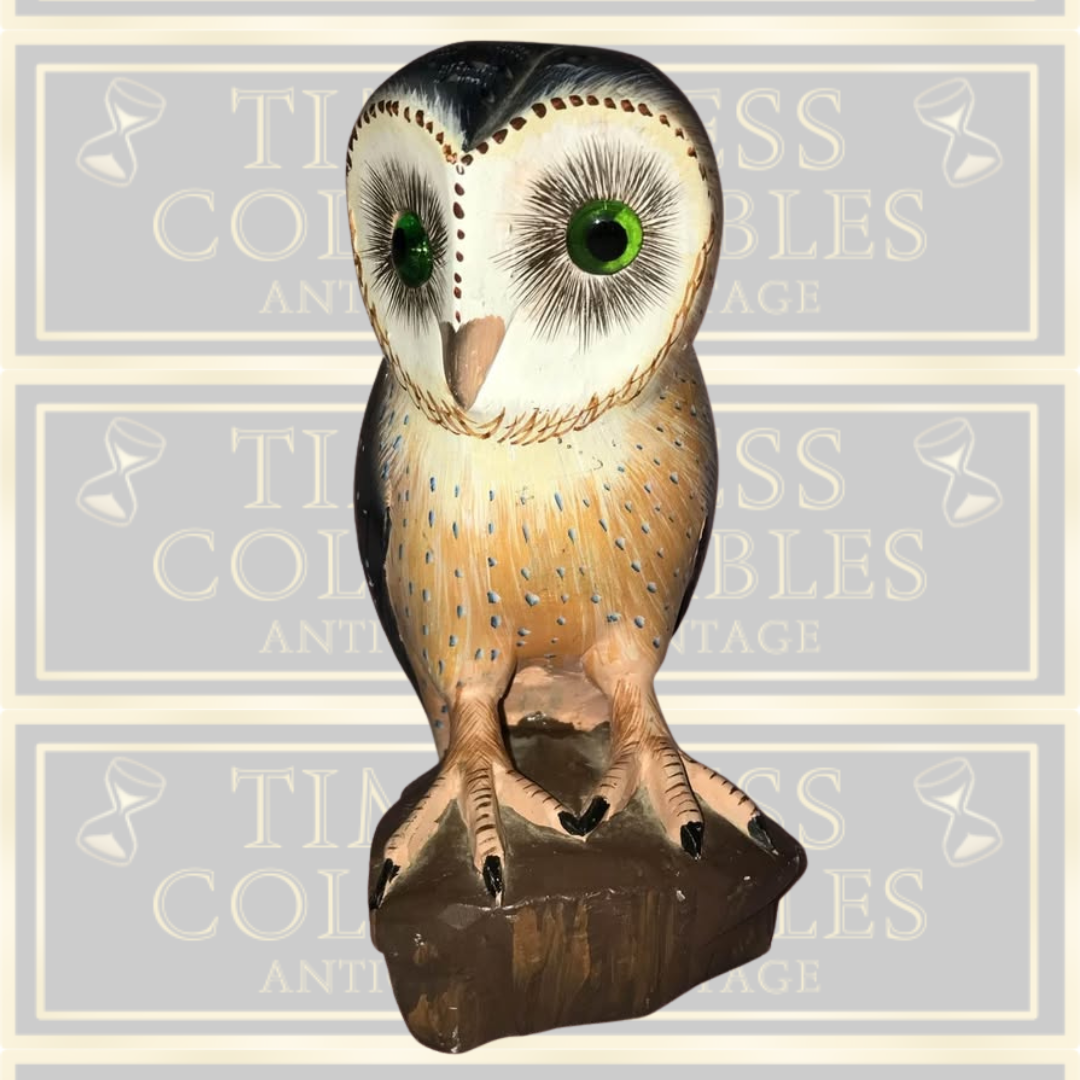 Vintage Carved Owl