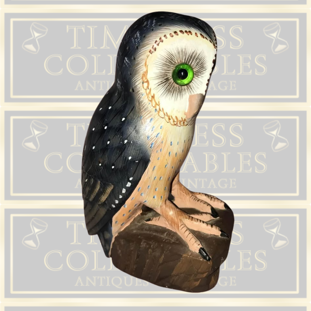 Vintage Carved Owl