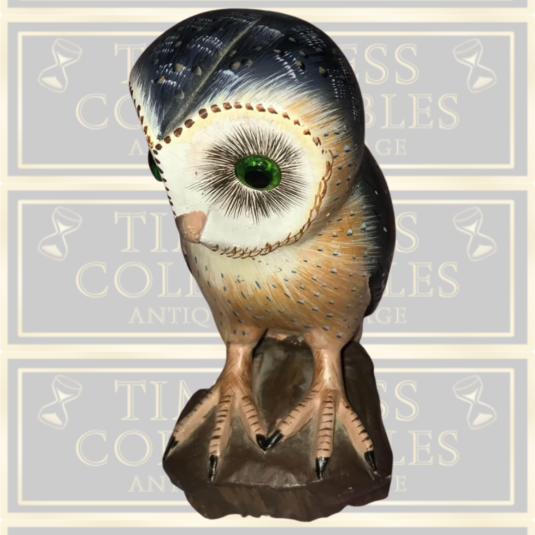 Vintage Carved Owl