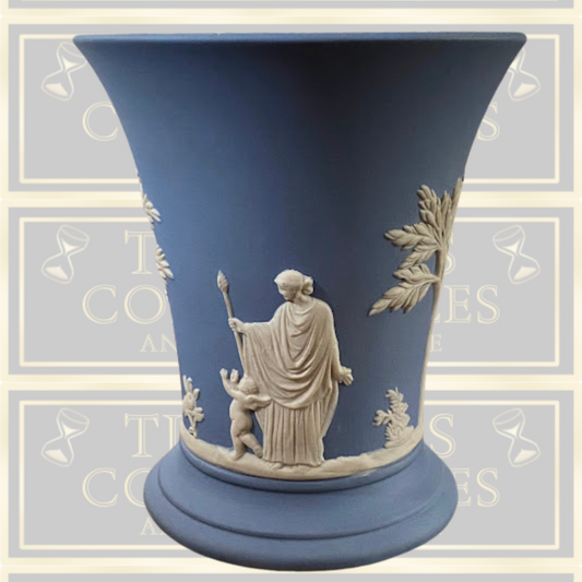 Wedgwood Blue Jasperware Small Vase