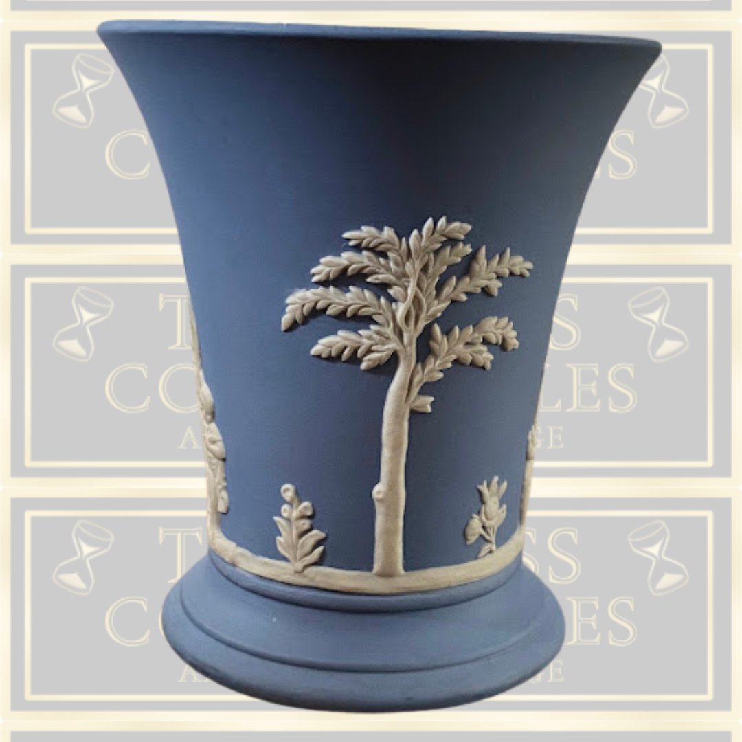 Wedgwood Blue Jasperware Small Vase