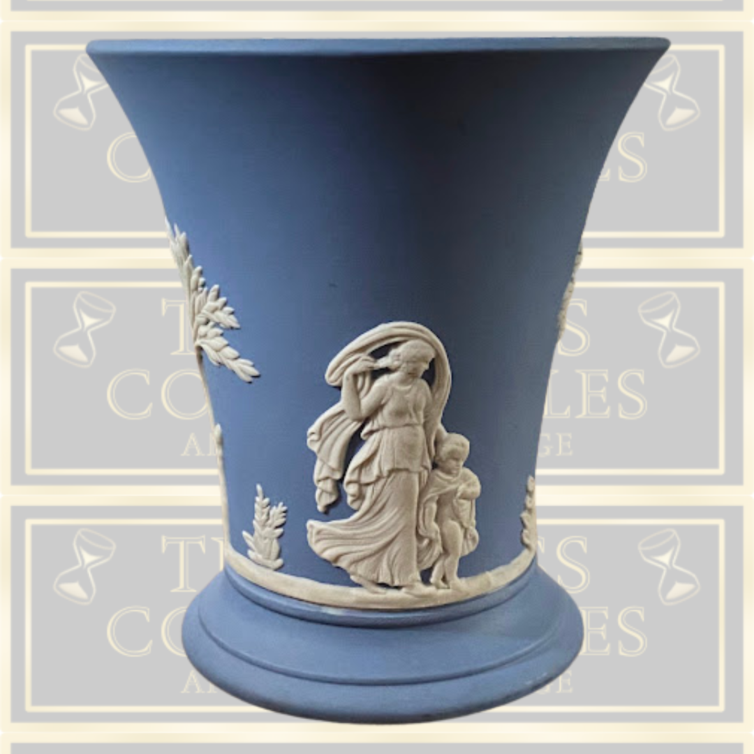 Wedgwood Blue Jasperware Small Vase
