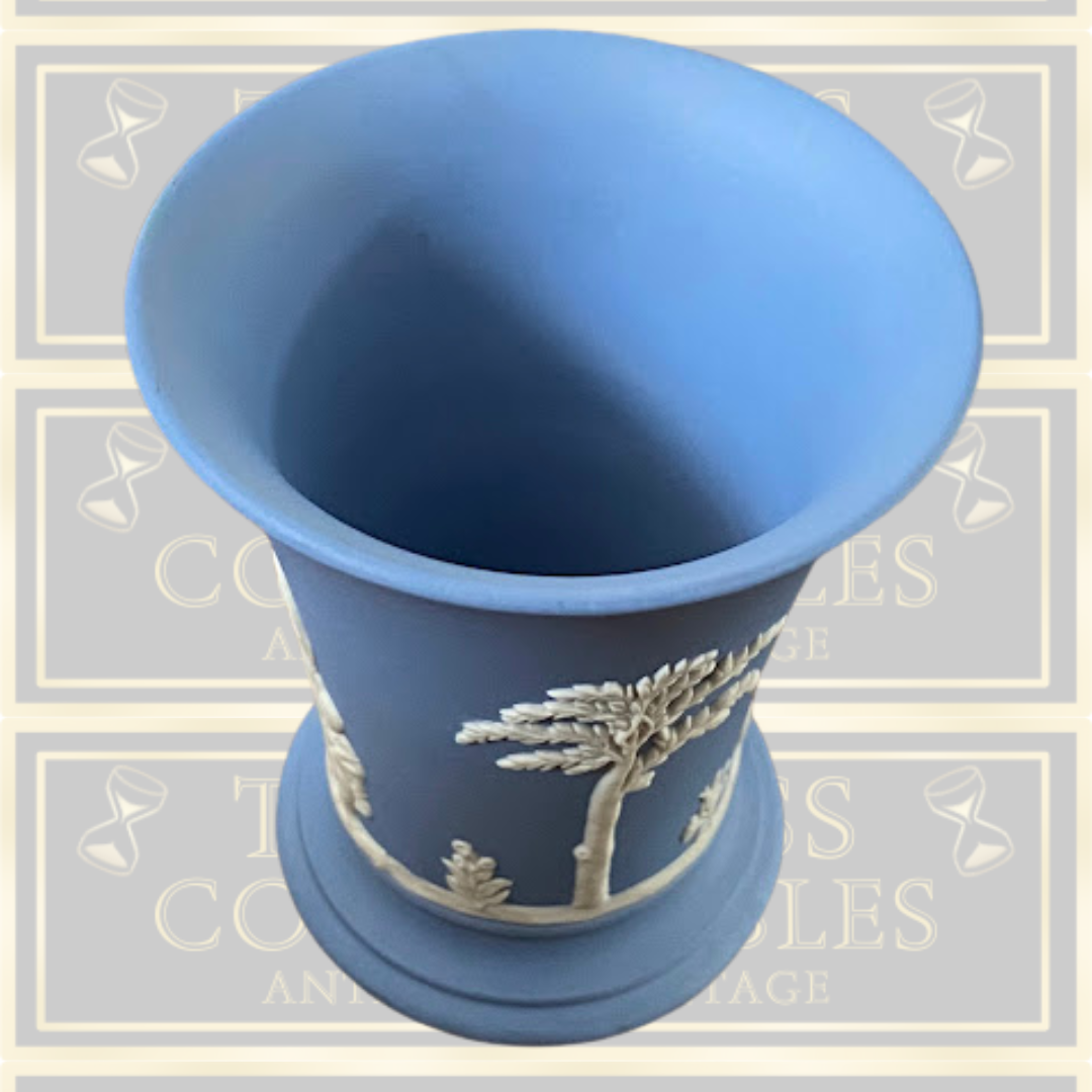 Wedgwood Blue Jasperware Small Vase