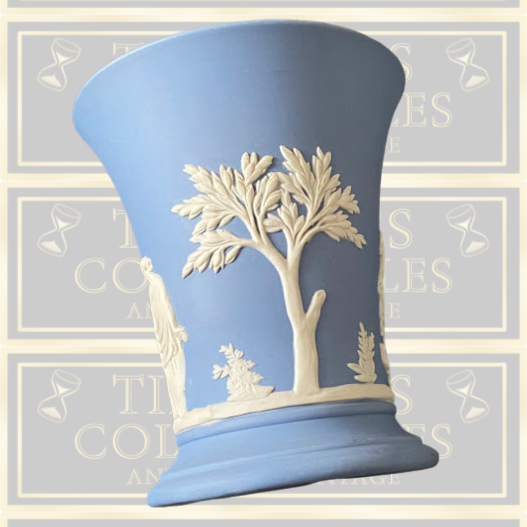 Wedgwood Blue Jasperware Small Vase