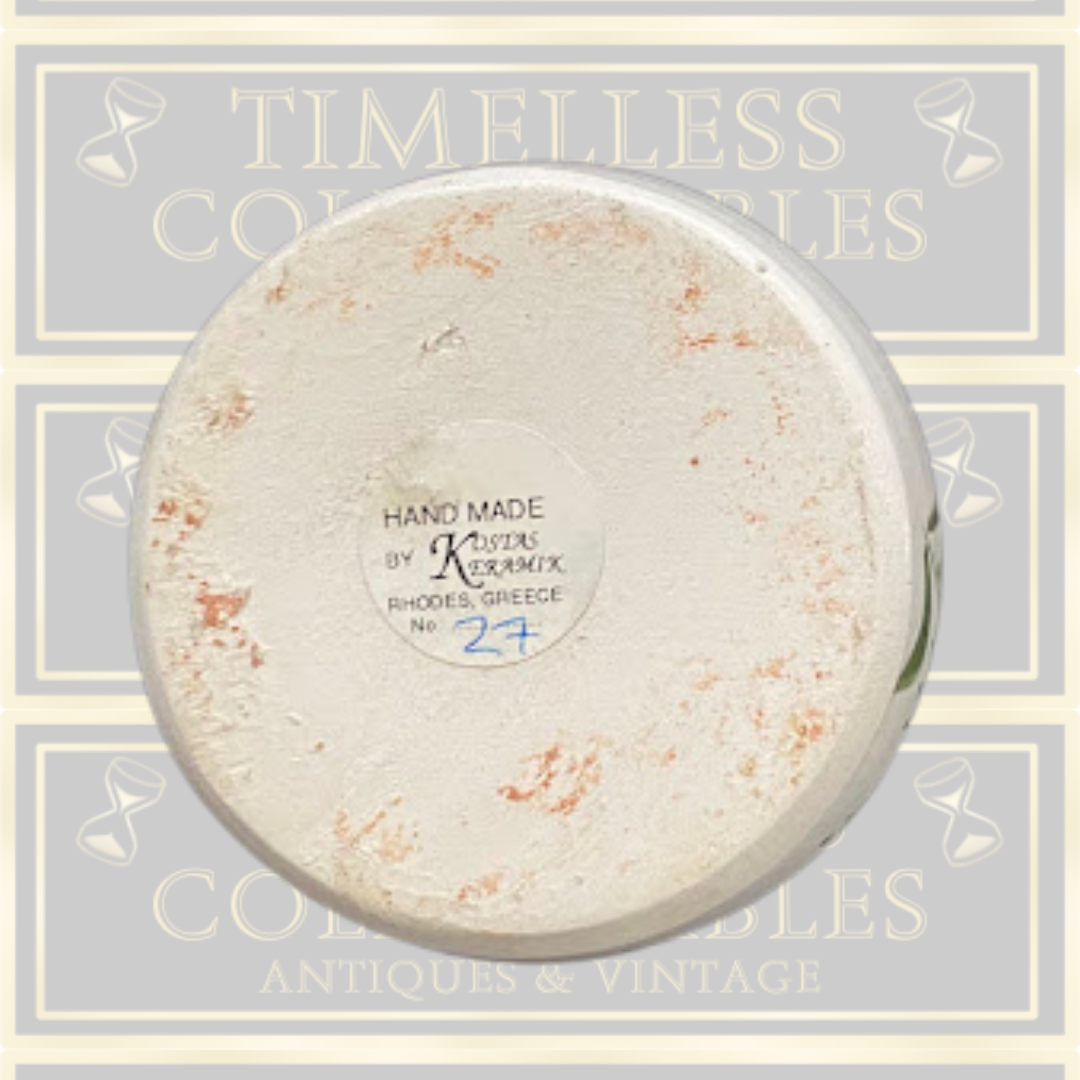 Studio Pottery Hand Made Rhodes Greece