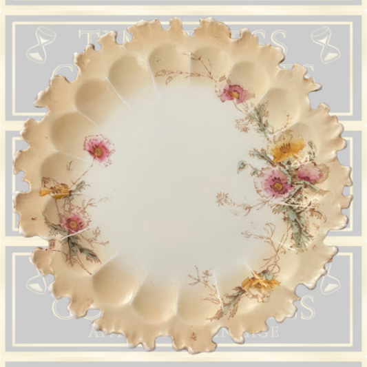 Antique Doulton Burslem Hand Painted Floral Plate