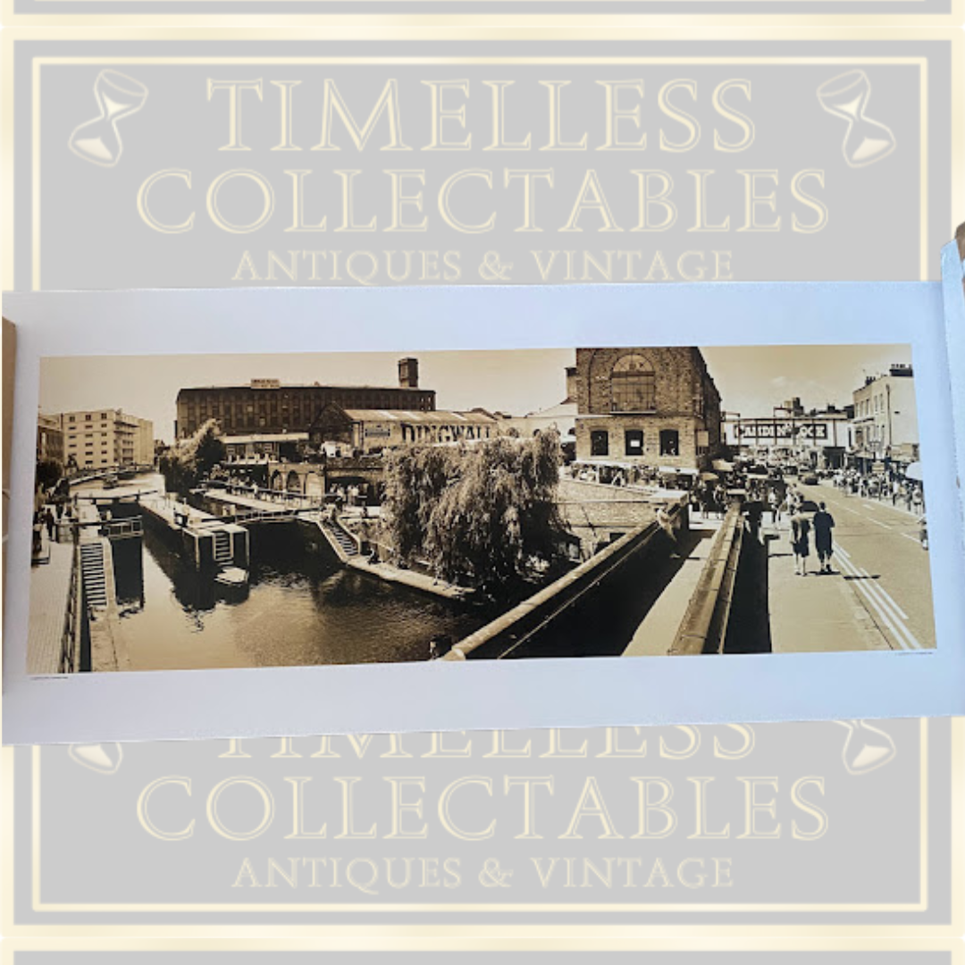 Vintage Camden Lock Black and White Picture