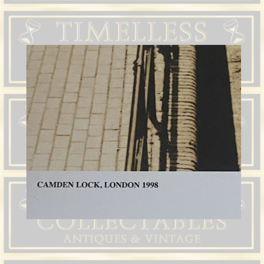 Vintage Camden Lock Black and White Picture