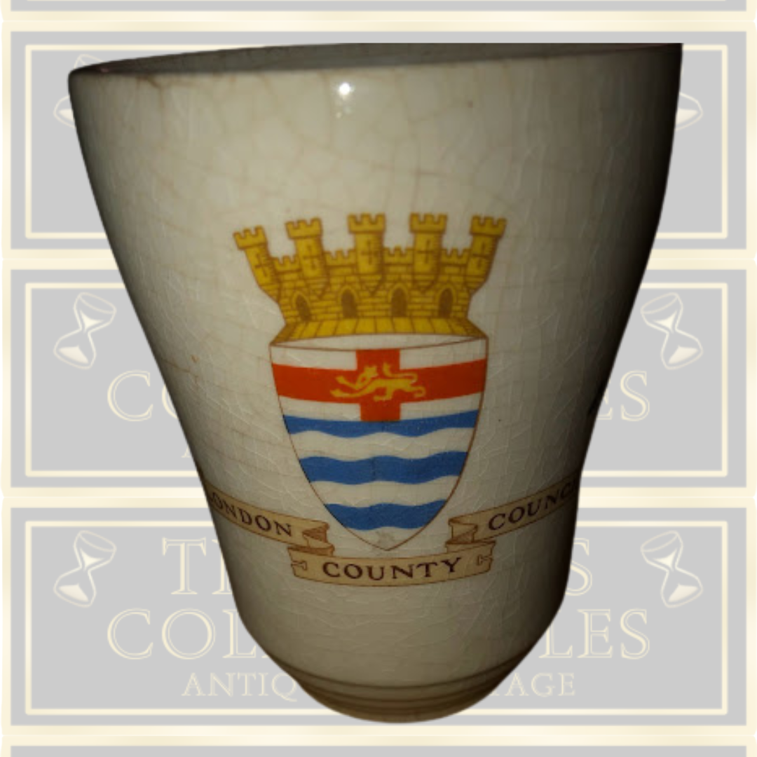 King George VI Queen Elizabeth May 1937 Cup Royal Crest Crown Ceramic Mug