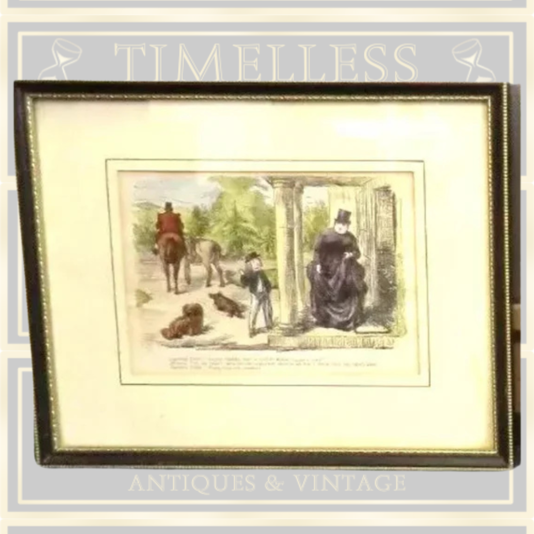 Three Antique "John Leech" Lithographs