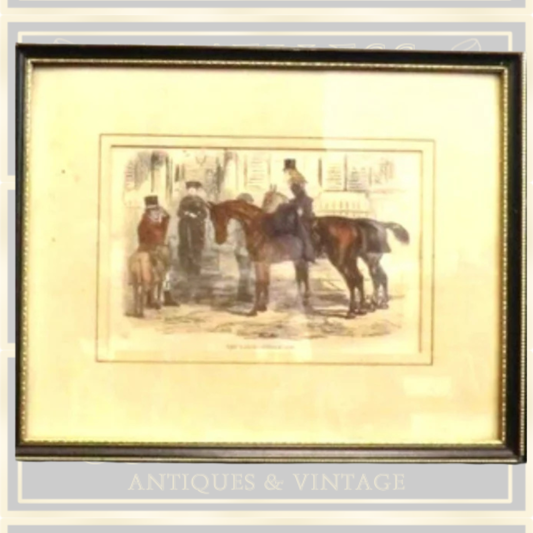 Three Antique "John Leech" Lithographs