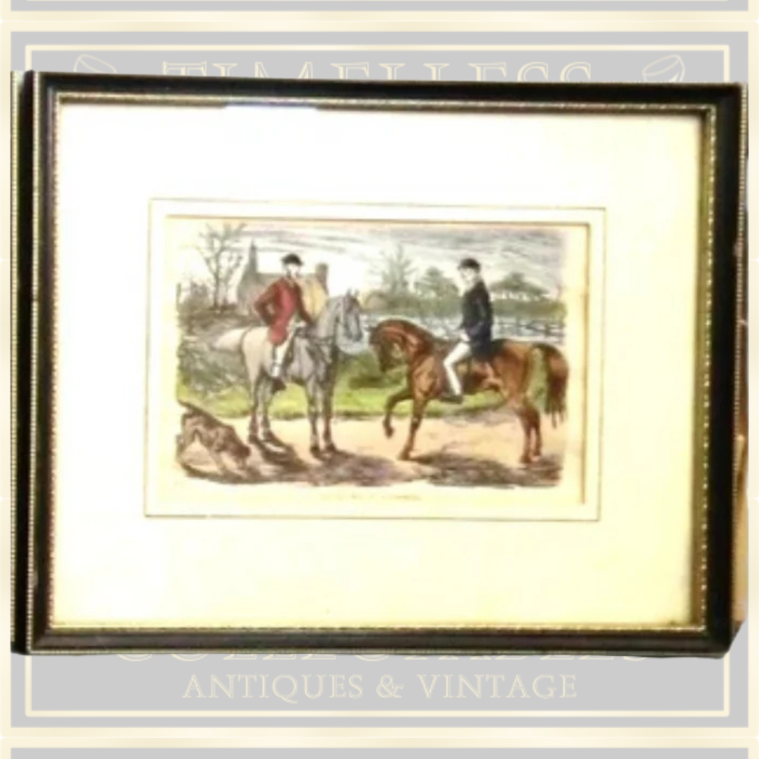 Three Antique "John Leech" Lithographs