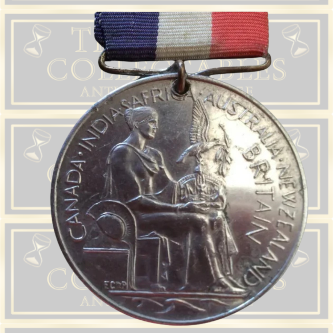 British Royal Vintage Coronation & Jubilee Medals With Ribbons Geo V