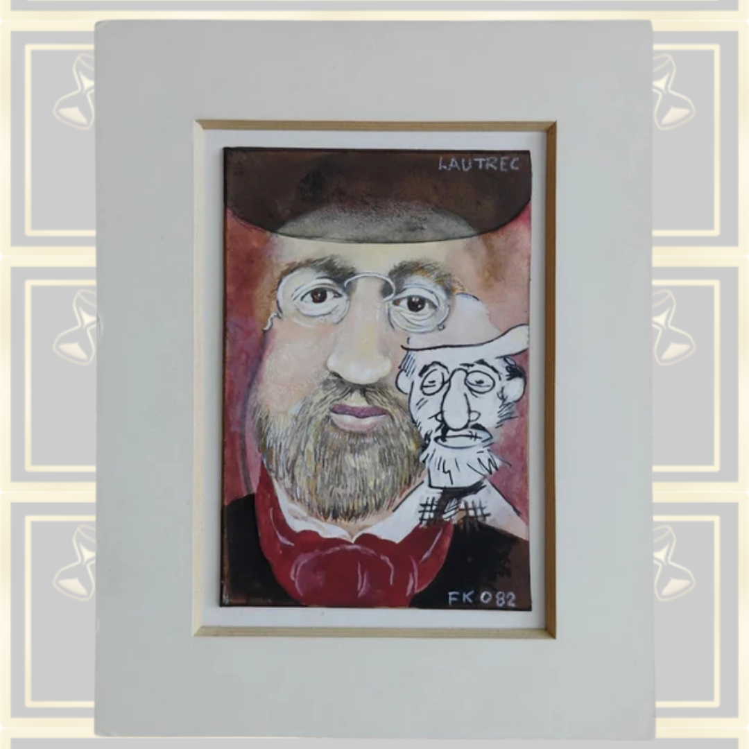 Vintage Frank Owen Portrait Bearded Man