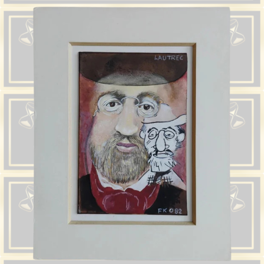 Vintage Frank Owen Portrait Bearded Man