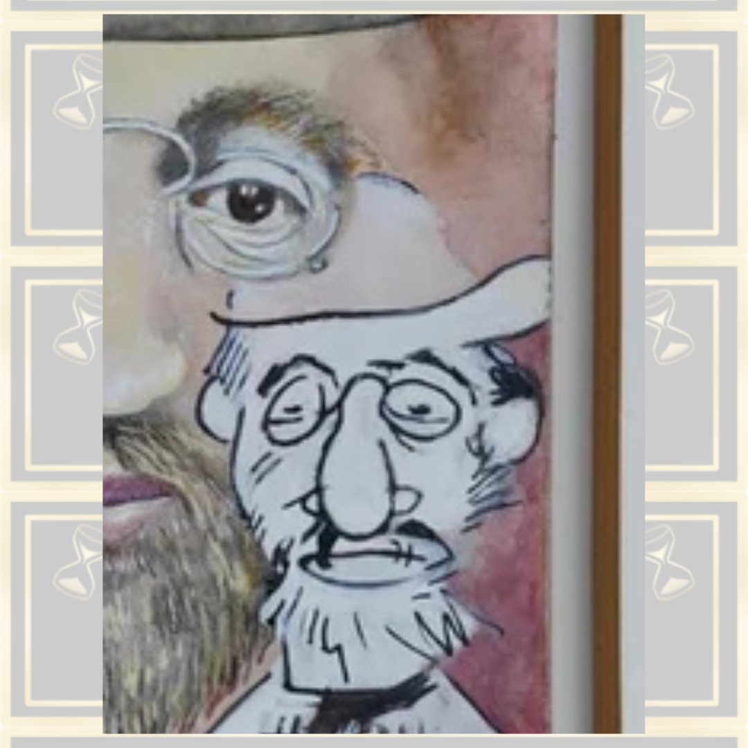 Vintage Frank Owen Portrait Bearded Man