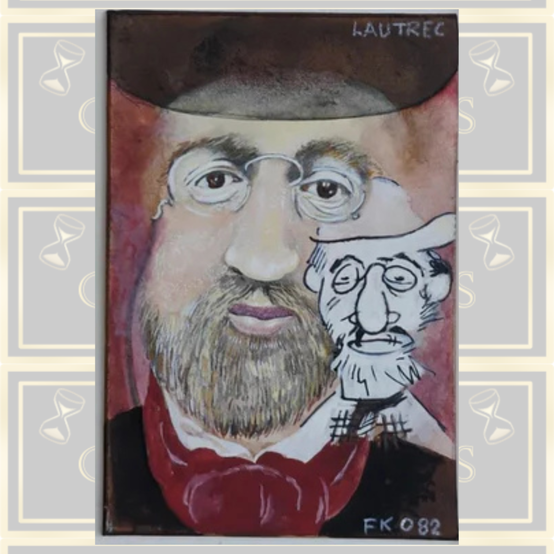 Vintage Frank Owen Portrait Bearded Man