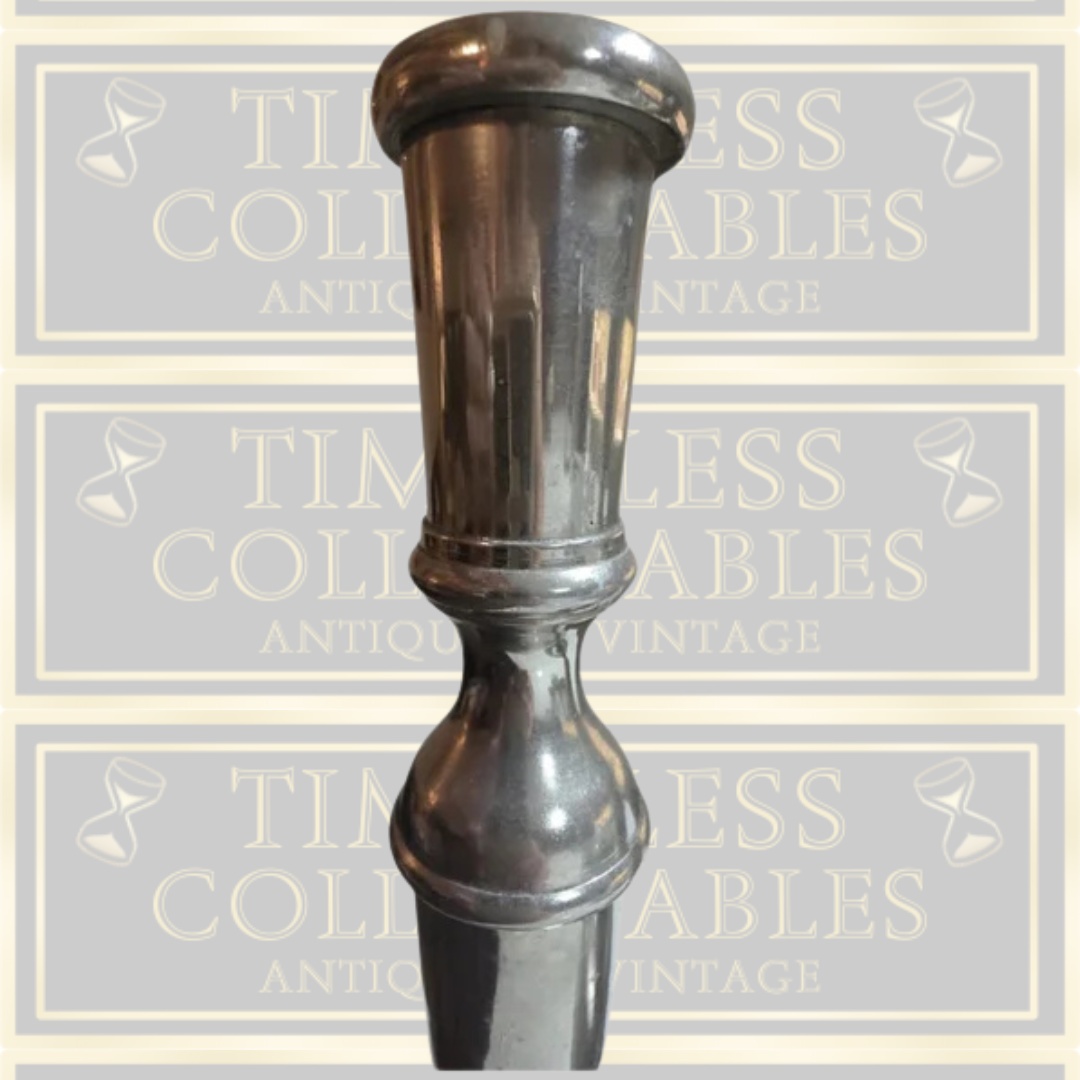 Antique Indian Silver Metal Candle Holders