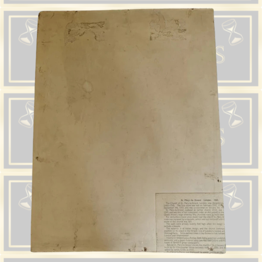 Antique The Church Of St Mary The Strand London 1845