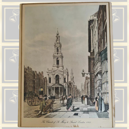 Antique The Church Of St Mary The Strand London 1845