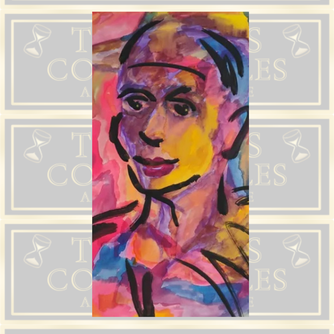 Bold Portrait Bright Pink Art Face Painting