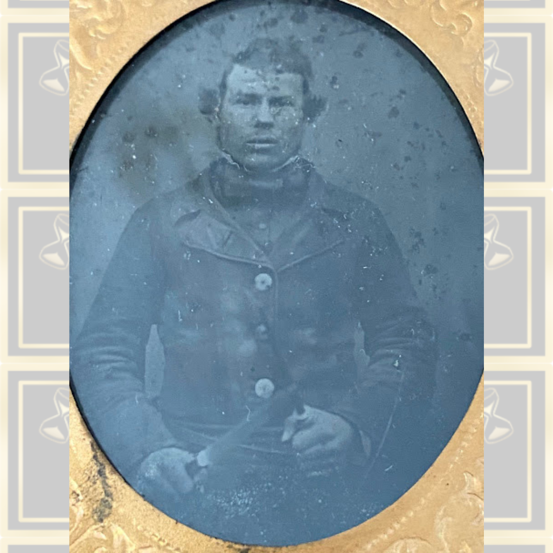 Antique Civil War Era Ambrotype Photograph – Union Soldier