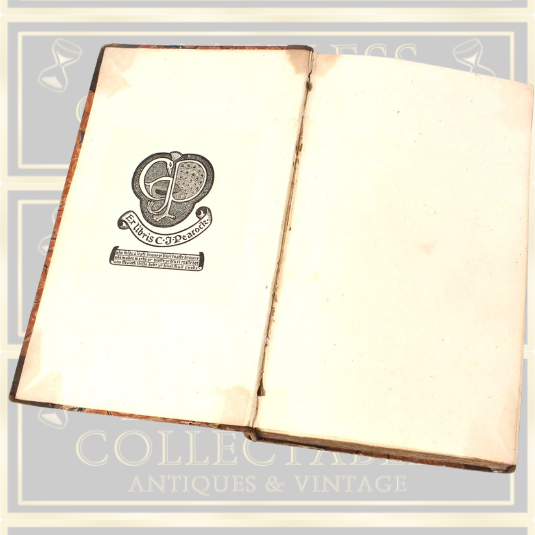 Antique 1821 Collection of Etchings French Museum Book
