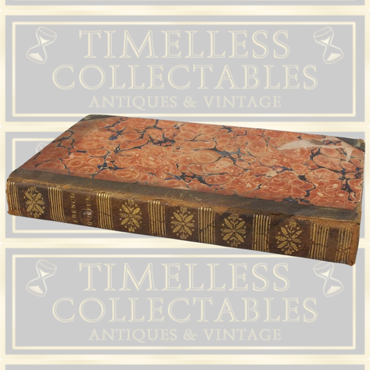 Antique 1821 Collection of Etchings French Museum Book