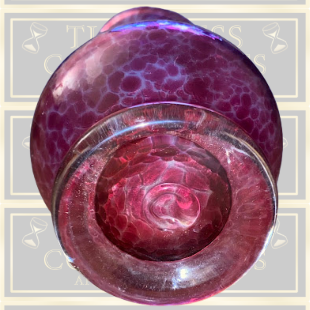 Vintage Cranberry Art Glass Bud Vase