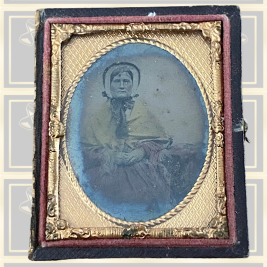 Antique Daguerreotype Portrait Victorian Woman