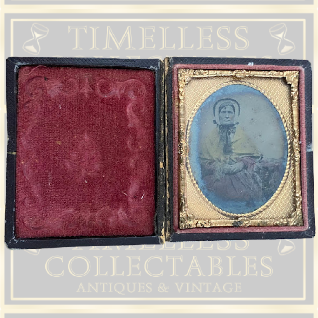 Antique Daguerreotype Portrait Victorian Woman