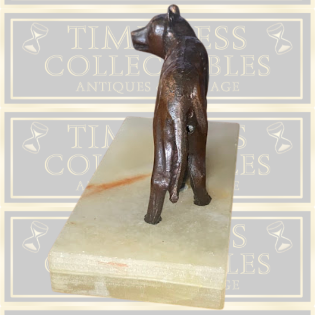 Vintage Bronze Roman Romulus Remus Figurine
