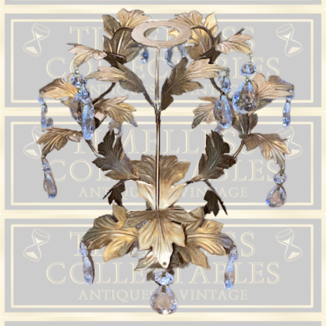 Vintage Metal Gilded Hanging Shade