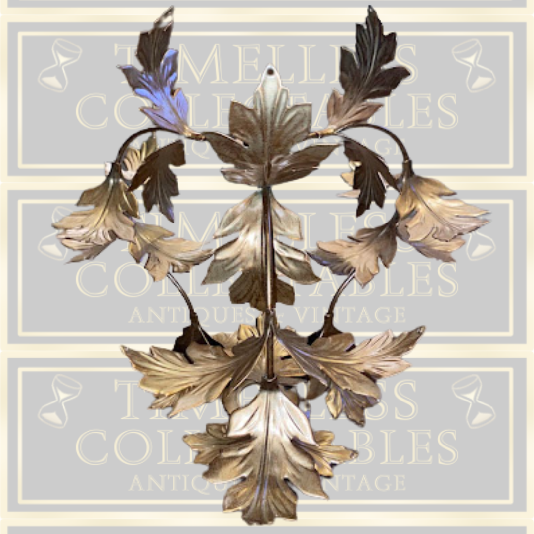 Vintage Metal Gilded Hanging Shade