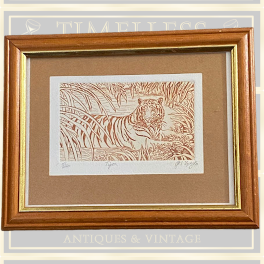 Vintage Limited Edition Lamav Tiiger Eduard Wiiralt